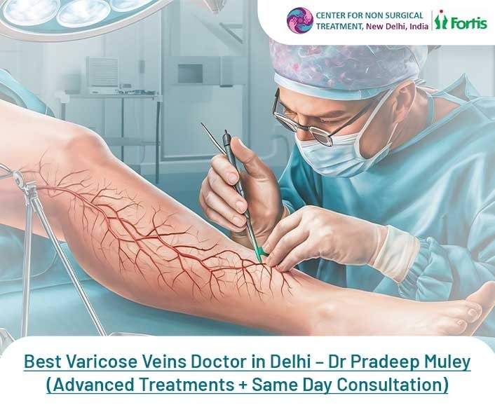 Best Varicose Veins Doctor in Delhi – Dr Pradeep Muley (Advanced Treatments + Same Day Consultation)