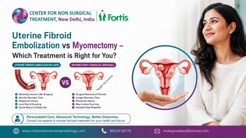 Uterine Fibroid Embolization vs Myomectomy – Which Treatment is Right for You?