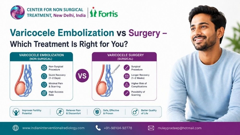 Varicocele Embolization vs Surgery – Which Treatment Is Right for You?