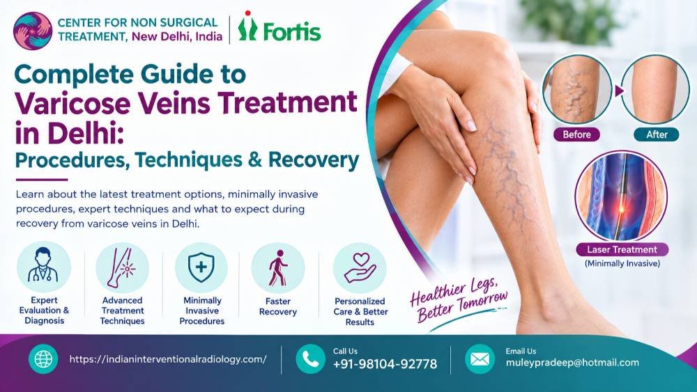 Complete Guide to Varicose Veins Treatment in Delhi: Procedures, Techniques & Recovery