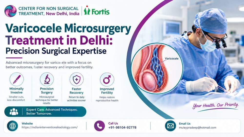 Varicocele Microsurgery Treatment in Delhi: Precision Surgical Expertise