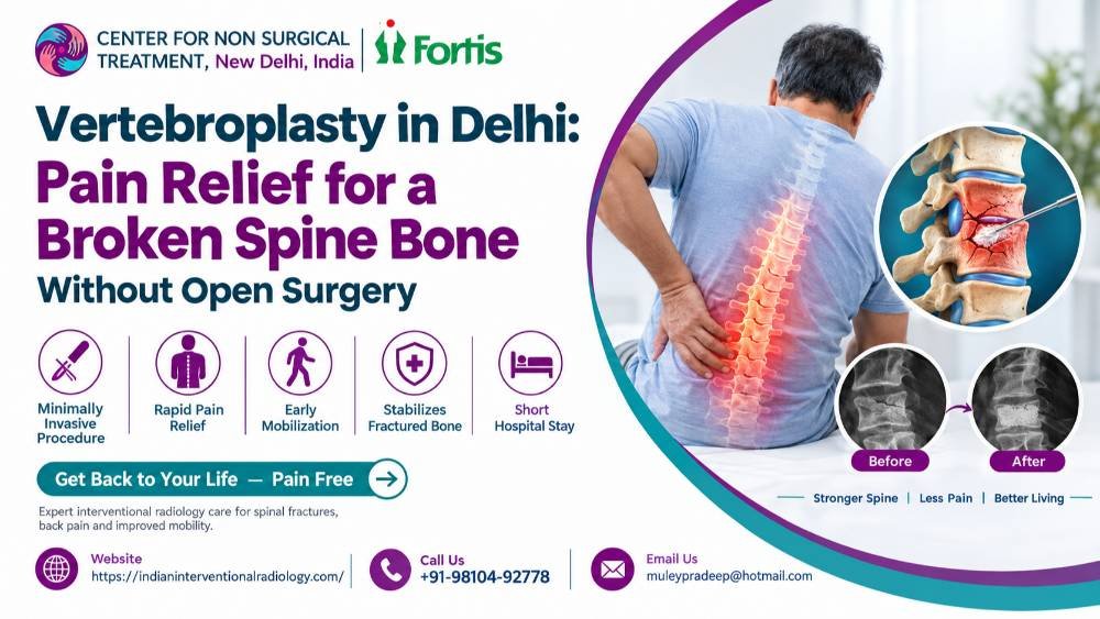 Vertebroplasty in Delhi: Pain Relief for a Broken Spine Bone Without Open Surgery
